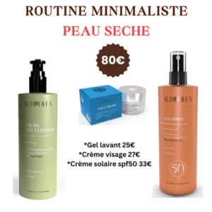 ROUTINE MINIMALISTE PEAU SECHE